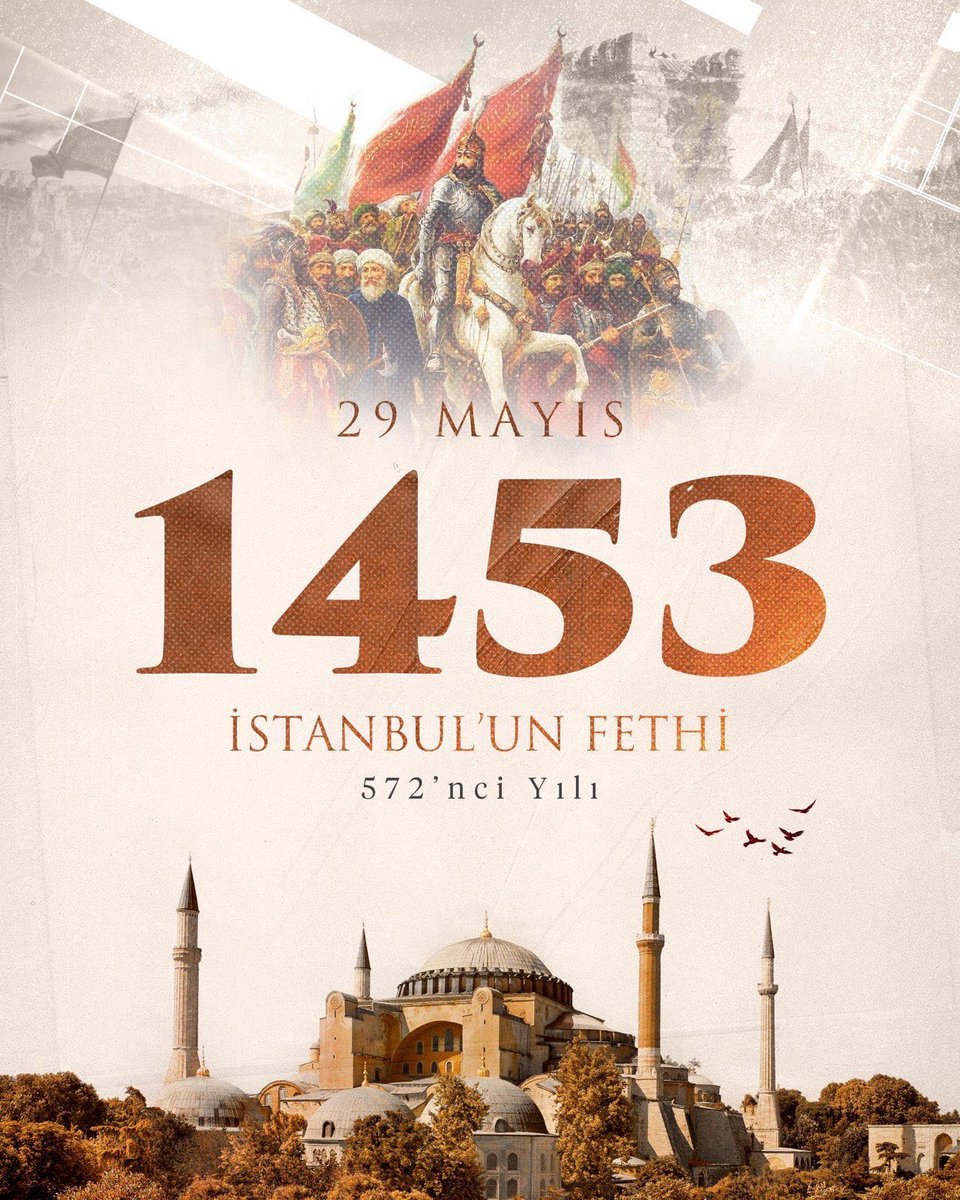 29 Mayıs 1453; sadece bir şehrin değil, bir çağın kaderinin değiştiği gündür.

İstanbul’un Fethi, milletimizin tarih sahnesindeki yürüyüşünde bir dönüm noktası olmuştur. İstanbul, bu büyük zaferle birlikte kadim bir şehrimiz olarak tarihe mühürlenmiştir.

Bu anlamlı günde,