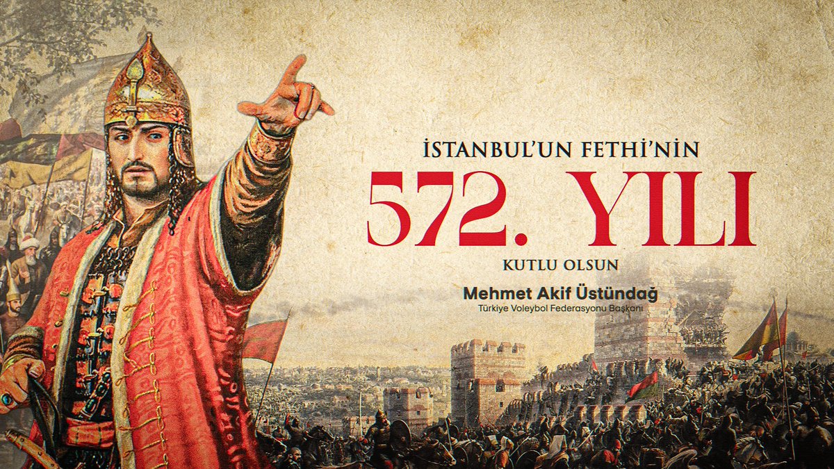 Fatih Sultan Mehmet’in liderliğinde yazılan bu destanı gururla anıyor, ecdadımıza şükranlarımı sunuyorum. Bu kutlu miras, geleceğimize ışık tutmaya devam edecek.

İstanbul’umuzun Fethi’nin 572. yılı kutlu olsun!