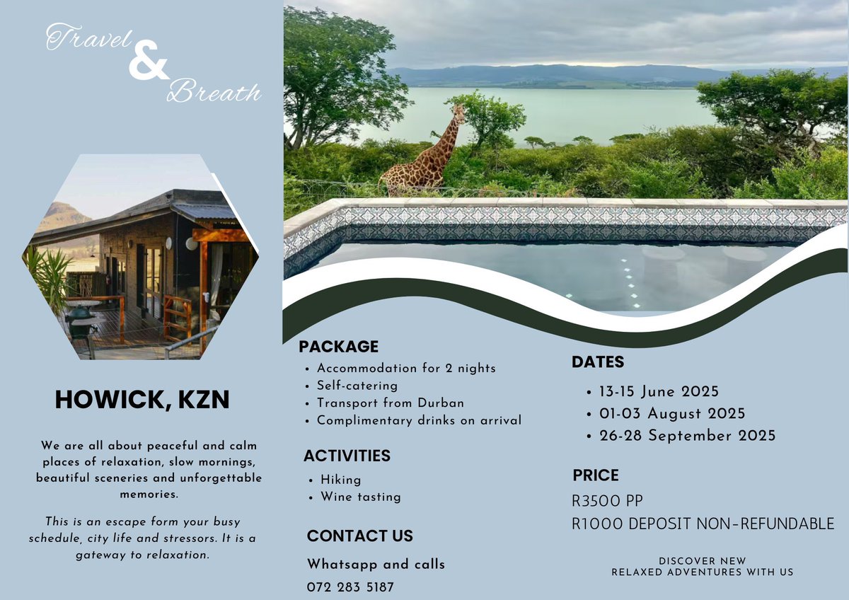 Guys I have a travel agency. Please hit me up so some refreshing getaways 🫡