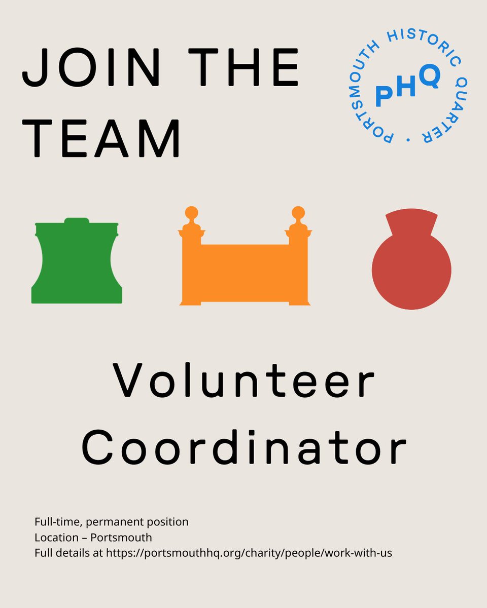 JOIN THE TEAM

Are you passionate about heritage, people, and purpose?
Could you be our new Volunteer Coordinator?

📍 Site-based in Portsmouth
🕒 Full-time (37.5 hrs) | £28–30k
📅 Apply by 20 June

Lead 100+ amazing volunteers bringing maritime history to life!

📩