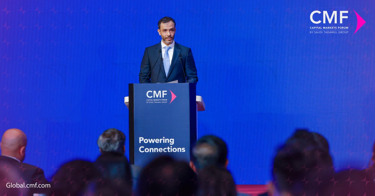 Capital Markets Forum (@scmf_sa) on Twitter photo ألقى الأستاذ محمد الرميح، المدير التنفيذي لتداول السعودية، الكلمة الافتتاحية لـ #ملتقى_الأسواق_المالية25 - هونغ كونغ، حيث سلّط الضوء على دور السوق المالية السعودية الجوهري في تعزيز آفاق الشراكات الاستراتيجية بين الشرق والغرب.
Mohammed Al-Rumaih, CEO of Saudi Exchange, delivered ألقى الأستاذ محمد الرميح، المدير التنفيذي لتداول السعودية، الكلمة الافتتاحية لـ #ملتقى_الأسواق_المالية25 - هونغ كونغ، حيث سلّط الضوء على دور السوق المالية السعودية الجوهري في تعزيز آفاق الشراكات الاستراتيجية بين الشرق والغرب.
Mohammed Al-Rumaih, CEO of Saudi Exchange, delivered