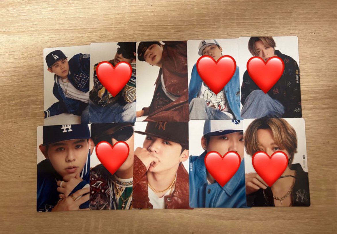 お迎えしてくれる方いませんか！！！✨❤️

譲))画像のもの+リュウヘイB、ソウタとリュウヘイのスマホサイズステッカー

求))🐢ジュノン同異種 &gt;&gt; 🐧マナトのスマホサイズステッカーorシークレットステッカー

#BEFIRST交換 #BEFIRST_GRIT #BEFIRST #JUNON