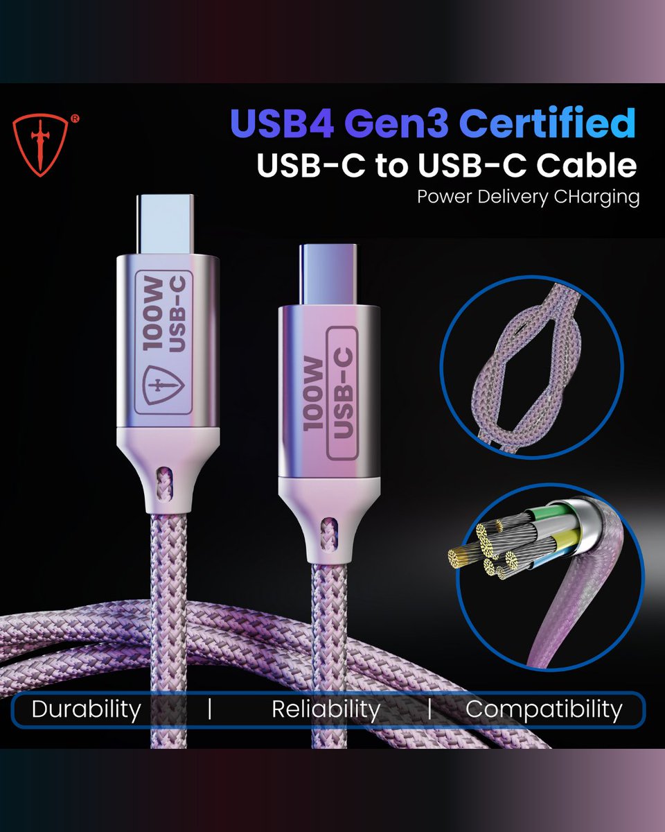 Tiitanindia's tweet image. "Premium Strength &amp;amp; Speed! 💯 The Shield 100W Type-C Cable for Ultimate Performance.
Buy on Flipkart: flipkart.com/shield-usb-typ…"
.
.
#cable #usbcable #charging #100W #tiitan #phonecharging #laptopcharging