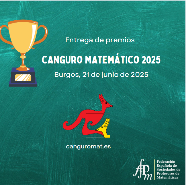🏆El acto de entrega de premios a los ganadores del concurso Canguro Matemático 2025 🦘se celebrará el 21 de junio en Burgos. ¡Os esperamos!

canguromat.es/resultados-y-p…