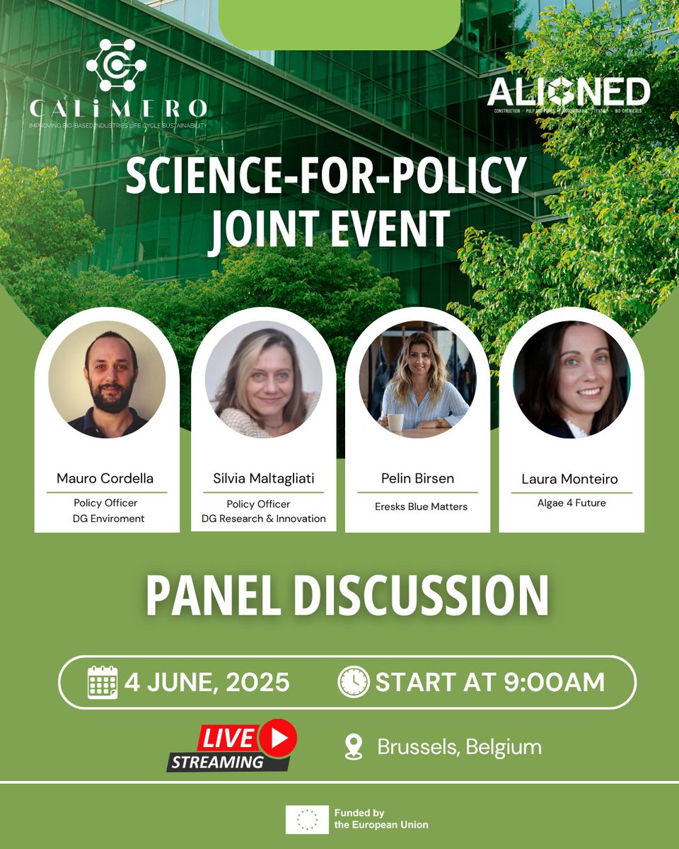 Calimero Project (@calimero_he) on Twitter photo π Join the livestream of the <a href="/CALIMERO_HE/">Calimero Project</a> & <a href="/ALIGNED_HE/">ALIGNED Project</a> Science-for-Policy event!
ποΈ Help shape the future of biobased product assessment.
π€ With experts from the <a href="/EU_Commission/">European Commission</a>
π Register: lnkd.in/dwvaiFHW π Join the livestream of the <a href="/CALIMERO_HE/">Calimero Project</a> & <a href="/ALIGNED_HE/">ALIGNED Project</a> Science-for-Policy event!
ποΈ Help shape the future of biobased product assessment.
π€ With experts from the <a href="/EU_Commission/">European Commission</a>
π Register: lnkd.in/dwvaiFHW