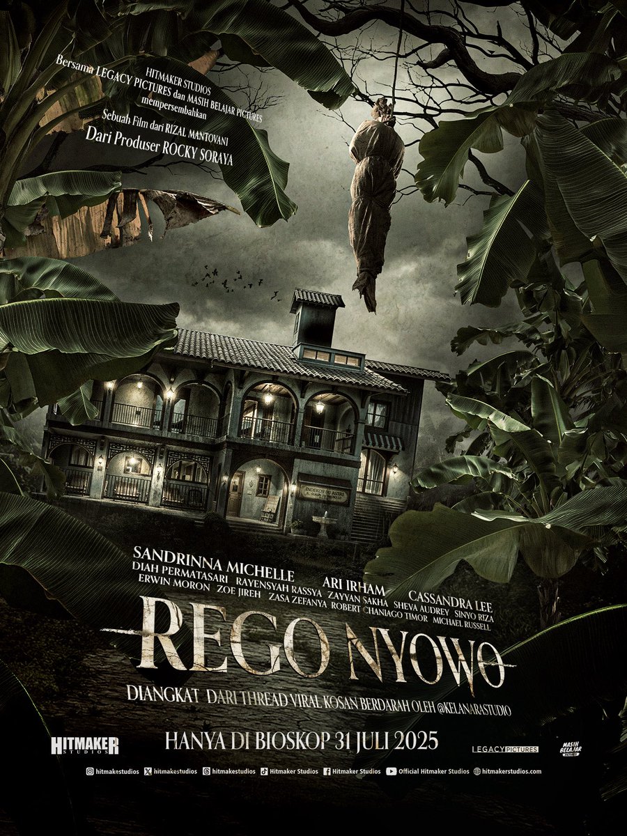 Hitmaker Studios (@hitmakestudios) on Twitter photo Teaser Poster Rego Nyowo
Kosan yang tadinya tentram, nyaman dan penuh kehangatan, seketika berubah karena banyak kejanggalan yang terjadi.
Mampukah para penghuni kos bertahan?
Diangkat dari thread viral Kosan Berdarah oleh <a href="/KelanaraStudio/">Kelanara Studio</a>
Nantikan Rego Nyowo di bioskop mulai Teaser Poster Rego Nyowo
Kosan yang tadinya tentram, nyaman dan penuh kehangatan, seketika berubah karena banyak kejanggalan yang terjadi.
Mampukah para penghuni kos bertahan?
Diangkat dari thread viral Kosan Berdarah oleh <a href="/KelanaraStudio/">Kelanara Studio</a>
Nantikan Rego Nyowo di bioskop mulai