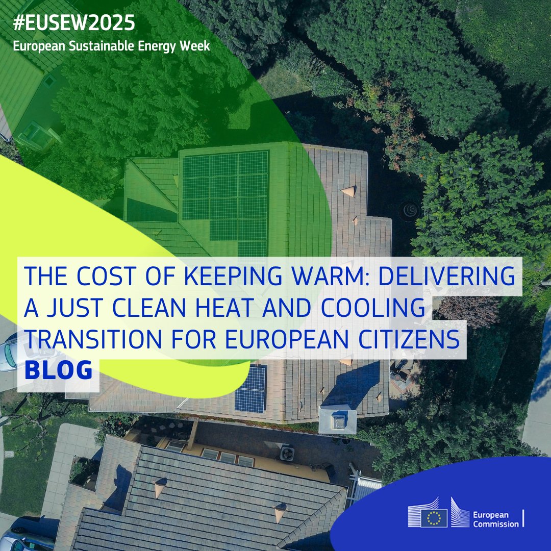 European Sustainable Energy Week (@euenergyweek) on Twitter photo Our latest blog is out! 🚨
#EUSEW2025 partner <a href="/CoolHeatingCo/">Cool Heating Coalition</a> highlights how the Emissions Trading System 2 (ETS2) raises funds for EU countries to modernise their energy systems, supporting European citizens struggling to pay their energy bills.
🔗 europa.eu/!tJkhP7 Our latest blog is out! 🚨
#EUSEW2025 partner <a href="/CoolHeatingCo/">Cool Heating Coalition</a> highlights how the Emissions Trading System 2 (ETS2) raises funds for EU countries to modernise their energy systems, supporting European citizens struggling to pay their energy bills.
🔗 europa.eu/!tJkhP7