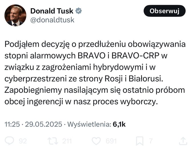 Vito82488734's tweet image. Tłumaczę z niemieckiego.
"W razie przegranej Trzaskowskiego, wybory będą unieważnione pod pretekstem obcej ingerencji".
Co to oznacza, nie chcę sobie nawet wyobrażać.