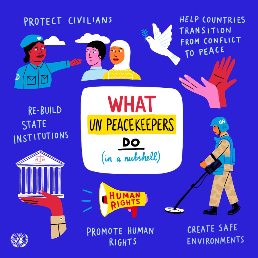 Today, on International Day of #UN Peacekeepers, we pay tribute to the brave men and women who serve in the world’s most challenging environments to uphold peace, protect civilians, and build a better future.

#PKDay