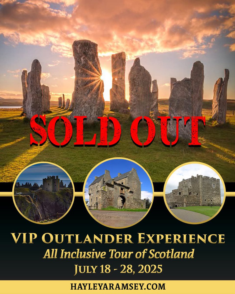 hayleyaramsey's tweet image. ✨ Our July Outlander Tour is officially SOLD OUT—thank you to everyone joining us for that magical journey! 🥹💫
But good news… our June Outlander experience still has a few spots left! This is our unique, off-the-beaten-track version—with hidden gems, secret stories, and…