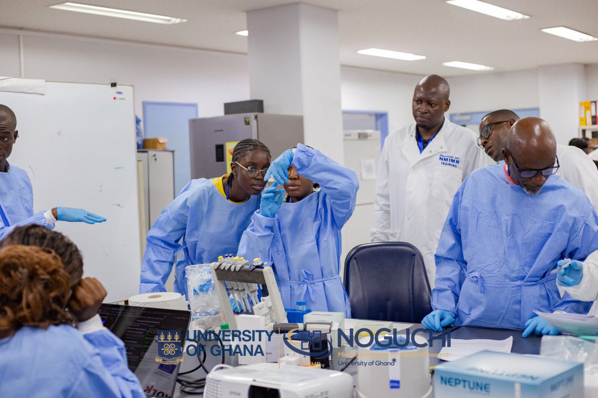 PANGenS2023's tweet image. 📸 Excerpts from Day 2 of the ongoing Malaria Genomics Workshop at NMIMR — a fully hands-on session focused on sample preparation techniques essential for downstream genomic analysis.
#MalariaGenomics #GenomicSurveillance #CapacityBuilding #EndMalaria