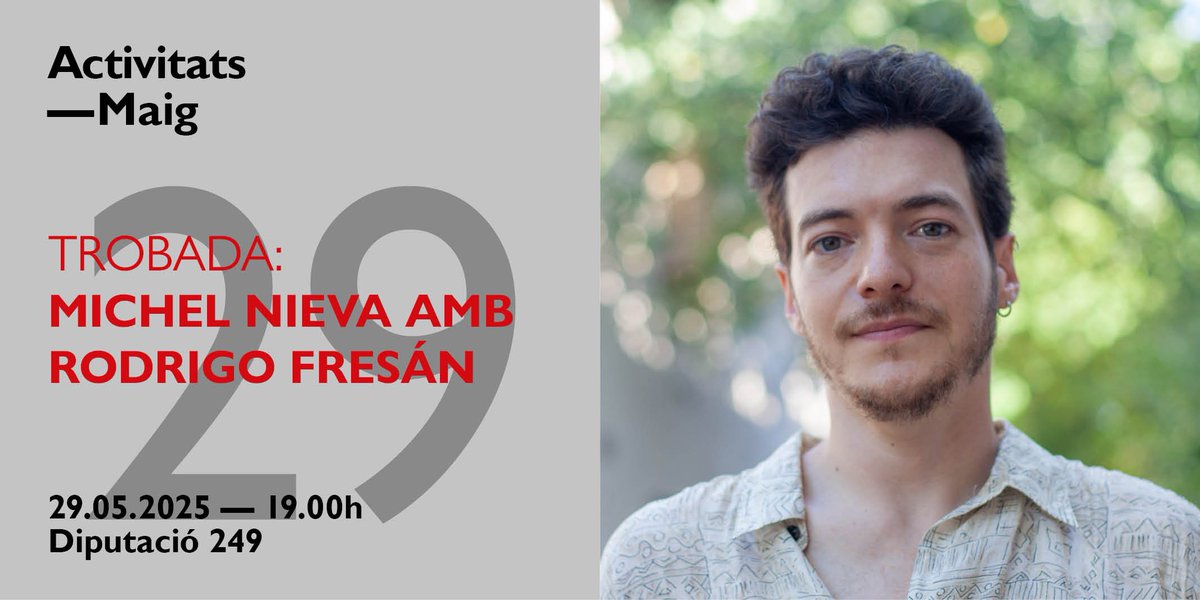 Michel Nieva (@michelnieva) on Twitter photo Hoy en Finestres!
<a href="/cajanegraedit/">Caja Negra Editora</a>
<a href="/Ll_Finestres/">Llibreria Finestres</a>
llibreriafinestres.com/evento/michel-… Hoy en Finestres!
<a href="/cajanegraedit/">Caja Negra Editora</a>
<a href="/Ll_Finestres/">Llibreria Finestres</a>
llibreriafinestres.com/evento/michel-…