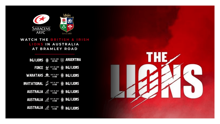 Watch the British &amp; Irish Lions in Australia at your community rugby club, Saracens Amateur RFC #Pitchero
saracensarfc.com/news/watch-the…