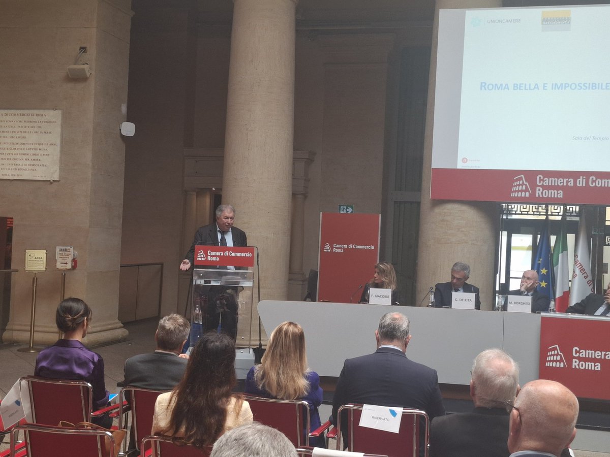 Unioncamere (@unioncamere) on Twitter photo Giorgio Vittadini, presidente di <a href="/fsussidiarieta/">Fondazione per la Sussidiarietà</a>, conclude il convegno in <a href="/camcomroma/">Camera di Commercio Roma</a> " Roma bella e impossibile?": "#Roma può tornare ad essere universale: serve una capitale della pace del mondo, un luogo di dialogo e bellezza per il mondo occidentale. Occorre costruire un Giorgio Vittadini, presidente di <a href="/fsussidiarieta/">Fondazione per la Sussidiarietà</a>, conclude il convegno in <a href="/camcomroma/">Camera di Commercio Roma</a> " Roma bella e impossibile?": "#Roma può tornare ad essere universale: serve una capitale della pace del mondo, un luogo di dialogo e bellezza per il mondo occidentale. Occorre costruire un
