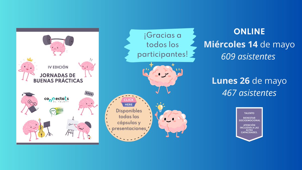 <a href="/GVAeducacio/">GVA Educació</a> ¡Ya están disponibles las ponencias y las presentaciones, para cualquier docente de la <a href="/GVAeducacio/">GVA Educació</a>, de IV Jornadas de Buenas Prácticas Connectats! ¡Gracias de corazón♥️ a todos los asistentes y ponentes, por compartir y hacer posible que crezcamos juntos!
portal.edu.gva.es/connectats/jbp…