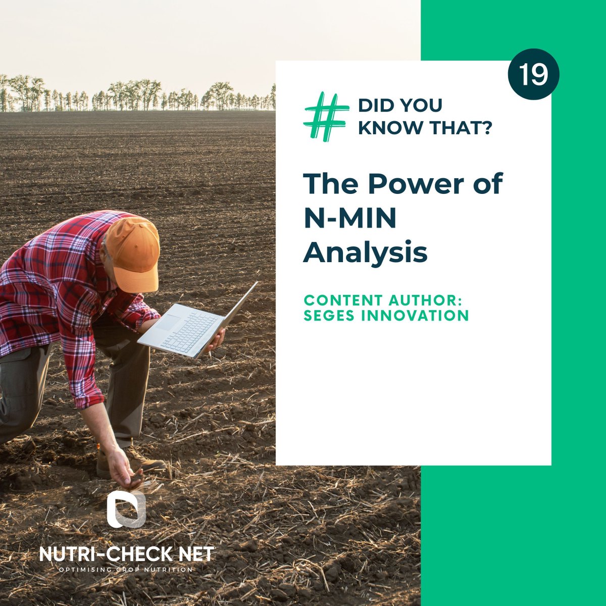 ➡️ In this episode of #DidYouKnowThat, we highlight the power of N-MIN analysis for optimizing fertilizer use!

👀 Check more about it here: buff.ly/3Ytxj33