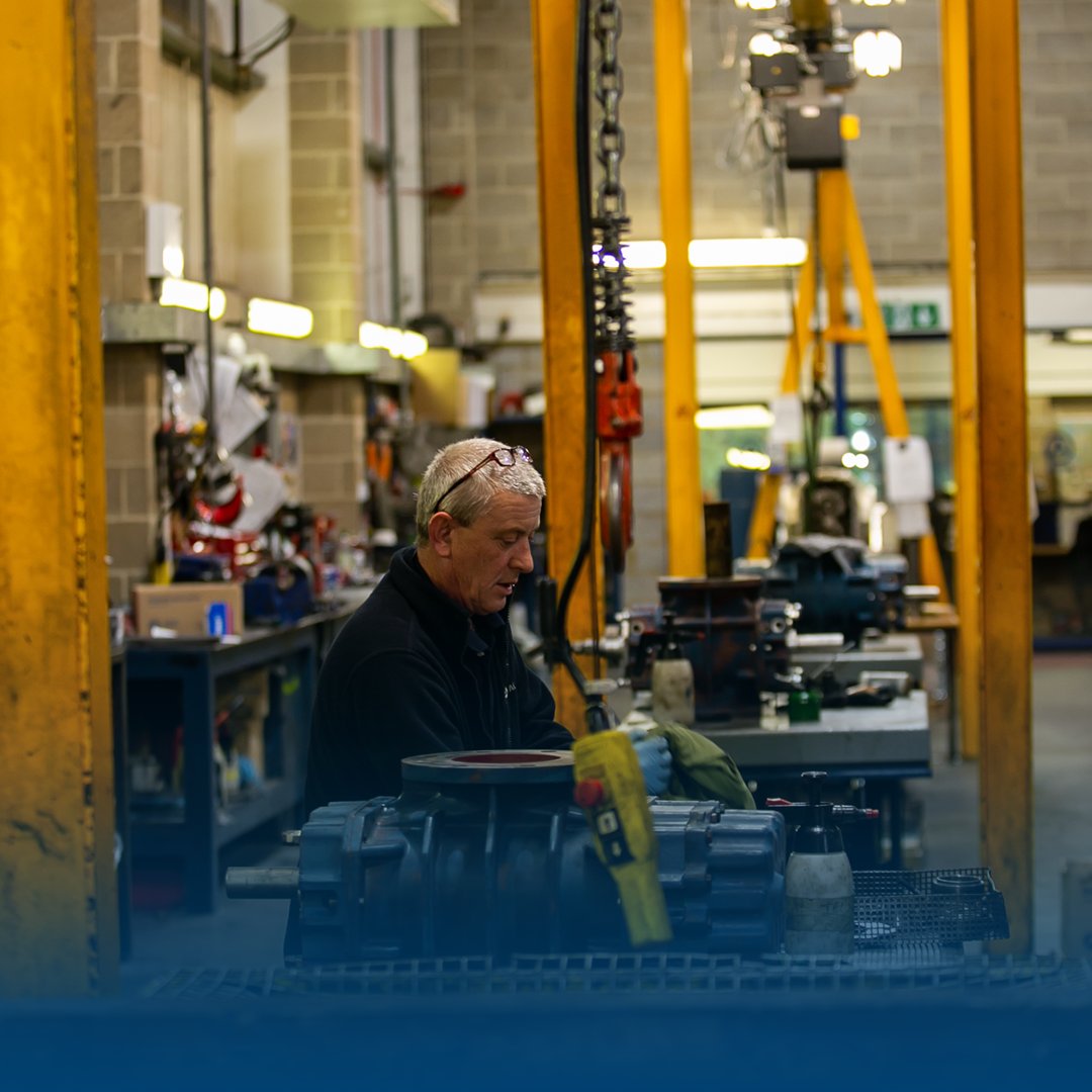 AERZEN Machines can supply our customers with confidence in the standards and quality of our repairs and overhauls. We provide 12 months warranty on all repairs, all blowers GM 150S or smaller are tested under running conditions in the UK and ROI.