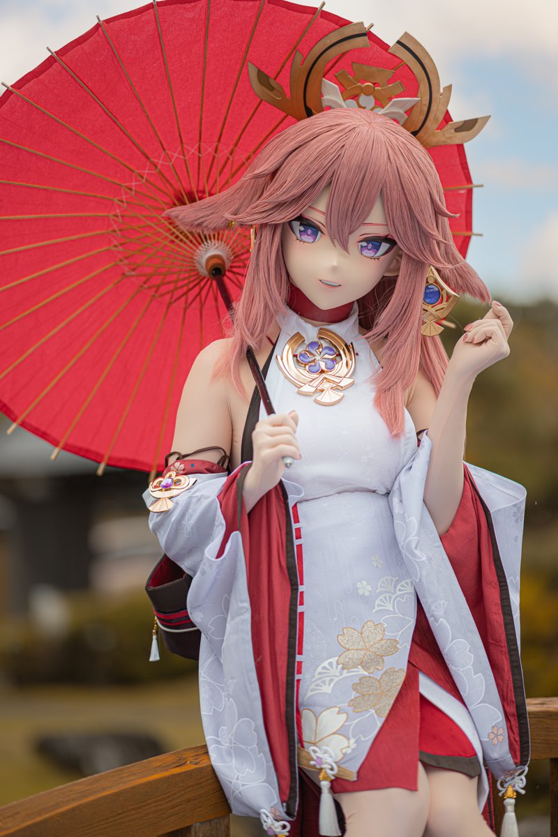 ☂🦊

📷 › Photo :<a href="/eidori_k/">Eidori(えいどり)</a> 

#GenshinImpact #原神 
#YaeMiko #八重神子