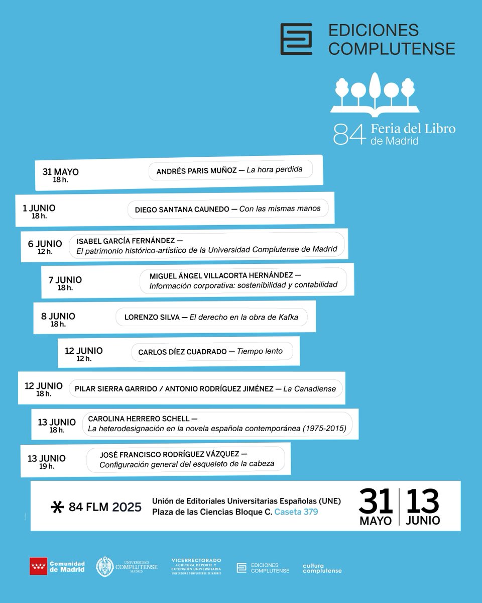 ¡Ya es oficial! La Feria del Libro de Madrid comienza este fin de semana y para que no os ahoguéis entre todas las fechas y horarios de los encuentros con autores y autoras, os hemos organizado el calendario de nuestras firmas en una sola publicación 😉