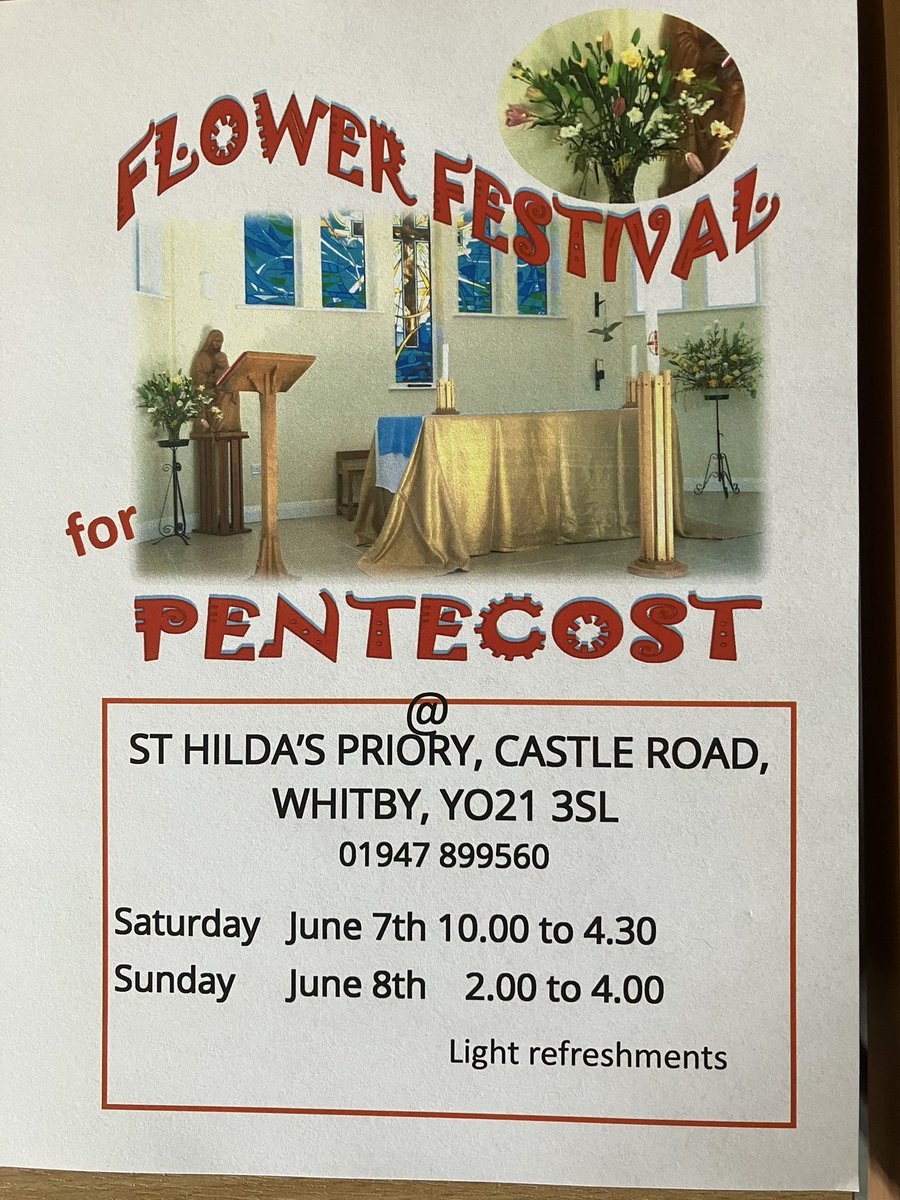 pjacko99's tweet photo. Flower Festival at the Priory 
Come along and see the Priory and the Sisters. https://t.co/ihj585JaZz