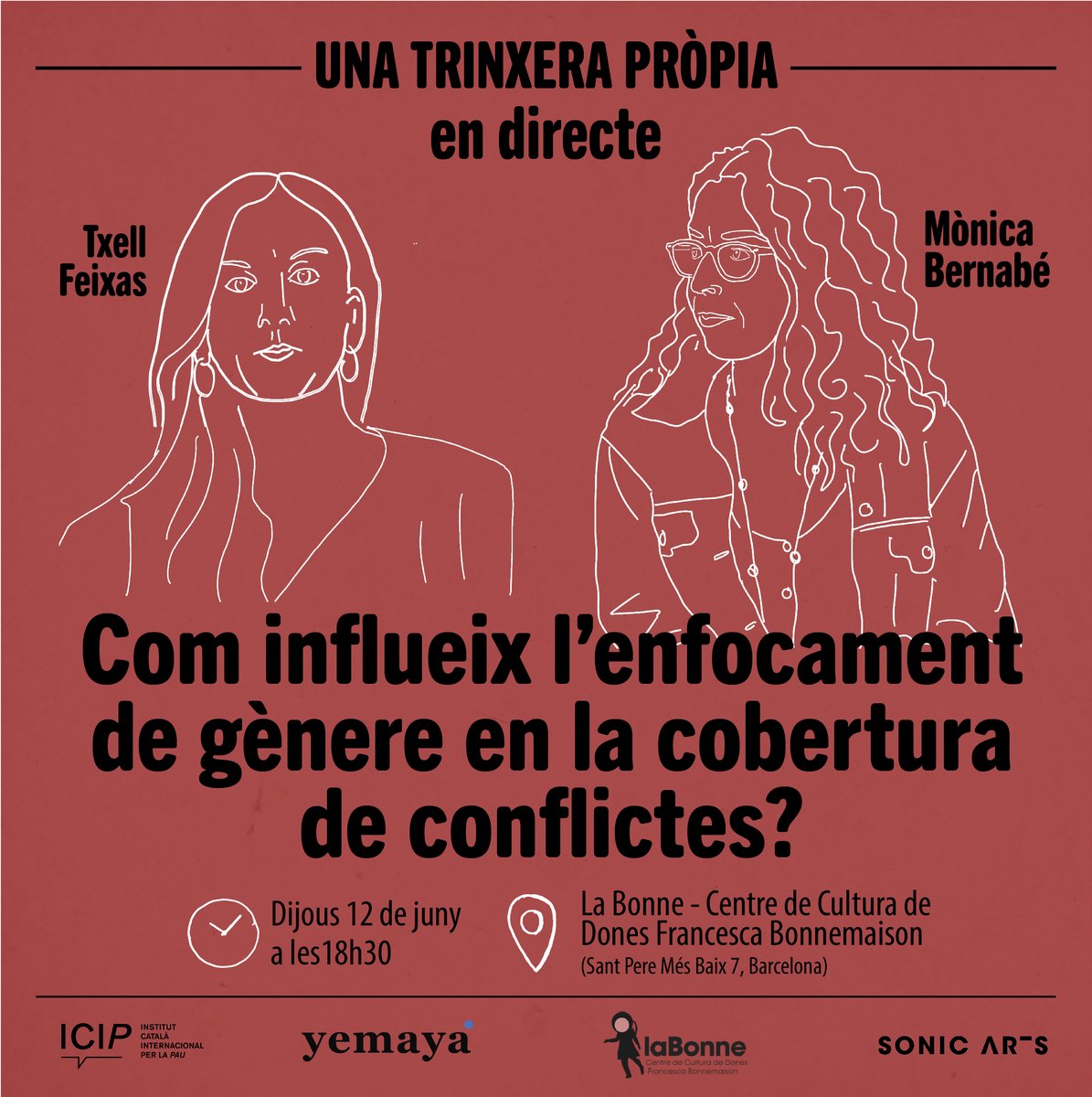 🟣🎙️ Guardeu la data!

El 12 de juny gravarem en directe l'últim capítol del podcast que estem preparant, i que molt aviat publicarem!

🥰 Amb dues convidades de luxe: la <a href="/txellfeixas/">txell feixas torras</a> i la <a href="/monicabernabe1/">Mònica Bernabé</a>.

Serà a la <a href="/LaBonne_CCDFB/">La Bonne</a> a les 18:30h.

Us hi esperem!