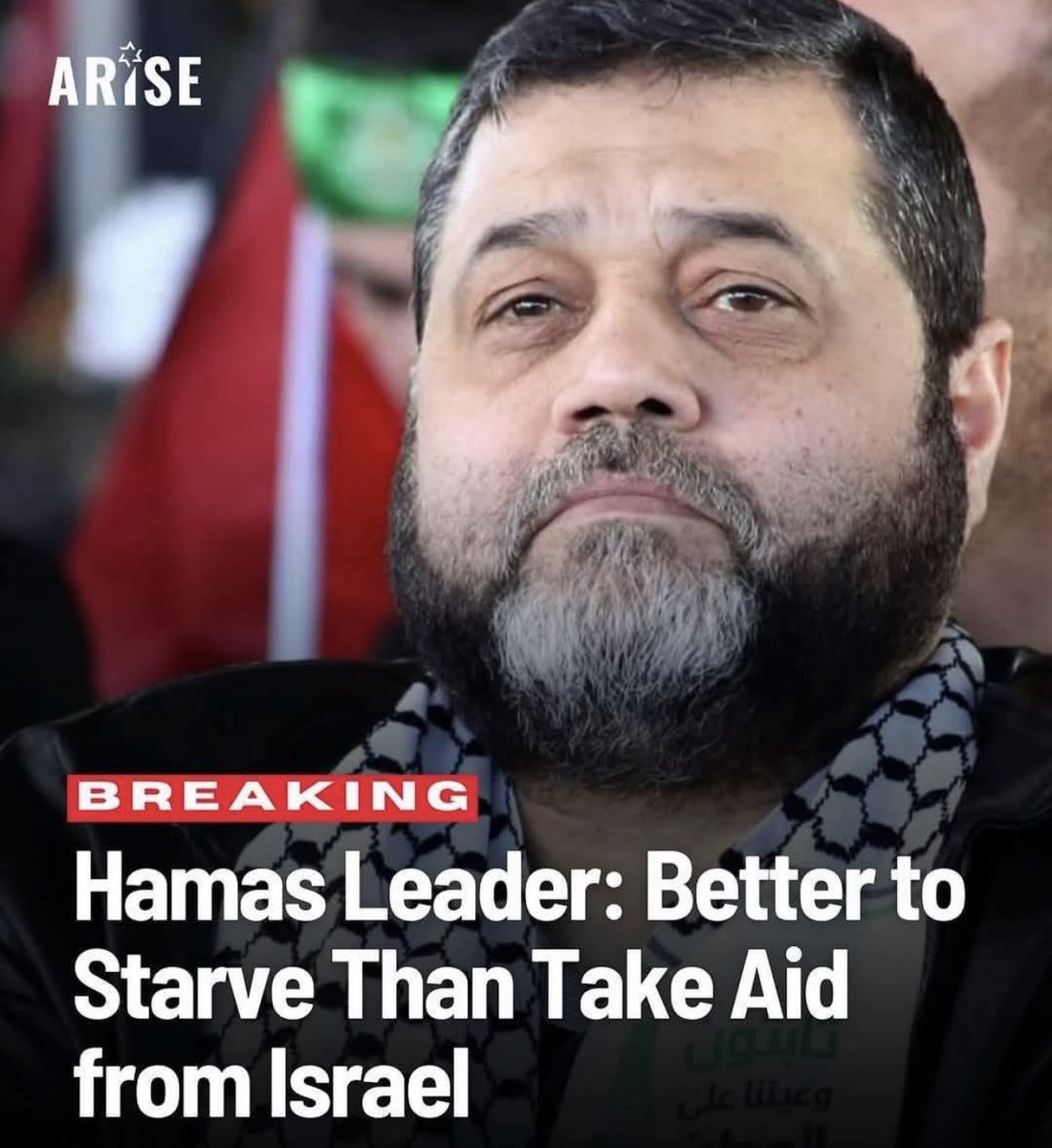 Lieber verhungern als Hilfe aus Israel zu holen. Politik dieser Hamas-Monster!
