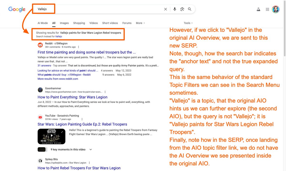 How the "grey links" in AI Overviews work, and what is their nature and function.

TL;DR: they are the "Topic Filters" of AI Overviews.

The link sends you to a further, deeper and contextual exploration in the Messy Middle.