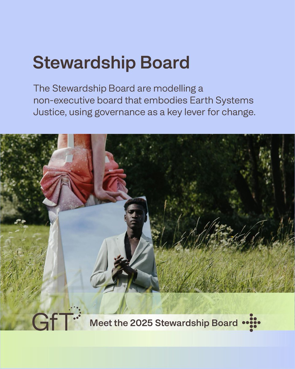 Governance for Tomorrow (@govtomorrow) on Twitter photo Introducing the 2025 #GovernanceForTomorrow Stewardship Board!
These visionary changemakers are modelling a non-executive board that embodies #EarthSystemsJustice, using governance as a key lever for change.
Meet the #StewardshipBoard: sustainable-fashion.com/governance-for…
<a href="/sustfash/">Centre for Sustainable Fashion (CSF)</a> Introducing the 2025 #GovernanceForTomorrow Stewardship Board!
These visionary changemakers are modelling a non-executive board that embodies #EarthSystemsJustice, using governance as a key lever for change.
Meet the #StewardshipBoard: sustainable-fashion.com/governance-for…
<a href="/sustfash/">Centre for Sustainable Fashion (CSF)</a>