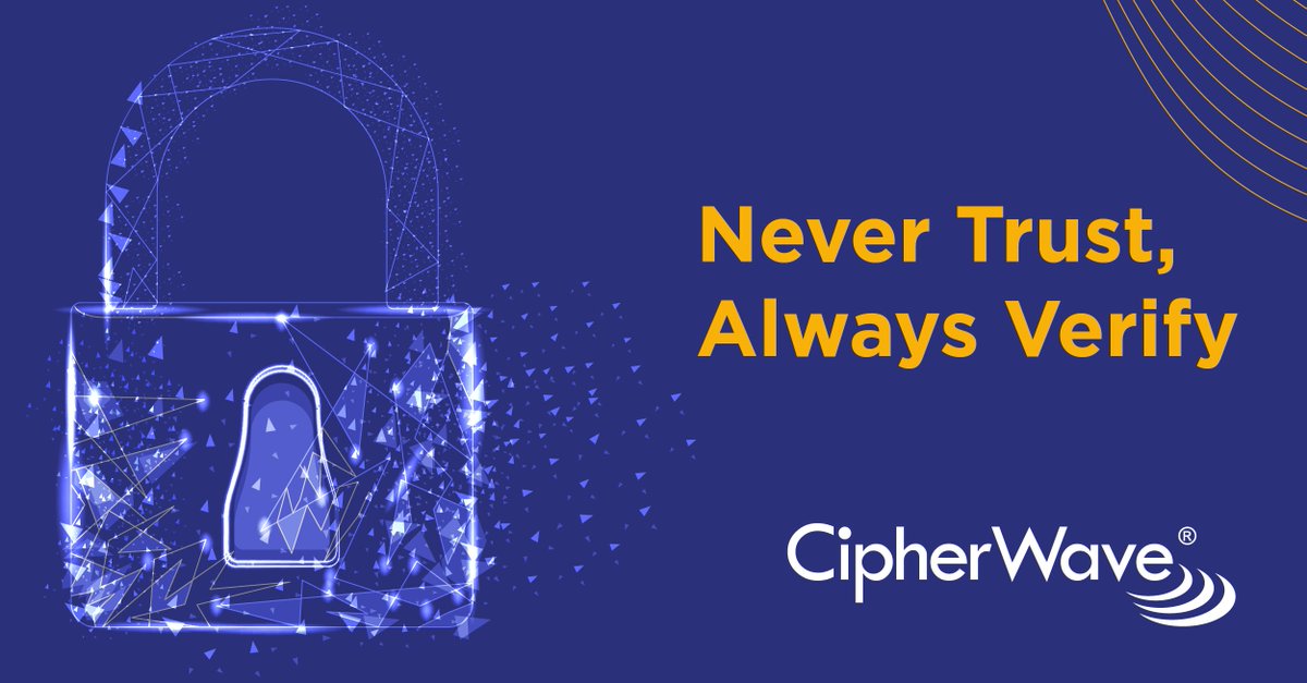 CipherWave's tweet image. 🔐 Never Trust, Always Verify
CipherWave&apos;s Zero Trust approach ensures that every access request is authenticated, authorized, and continuously validated. Protect your business with a security model designed for the modern era.
#ZeroTrust #CyberSecurity #CipherSecure