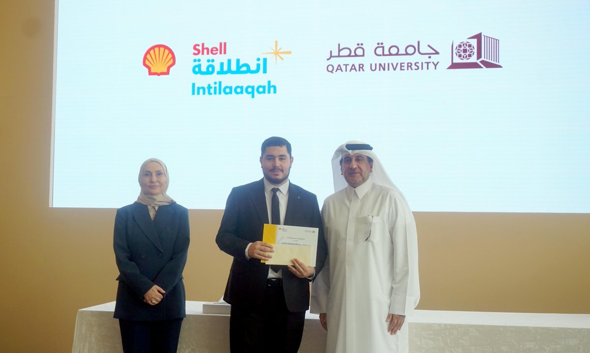 Shell_Qatar's tweet image. بالتعاون مع جامعة قطر، اختتمت شل قطر للتو النسخة الأولى من &quot;شل انطلاقة&quot; حيث حول 100 طالب الأفكار إلى أفعال من خلال 8 اسابيع من التعلم العملي والإرشاد والابتكار وينطلق الإصدار الثاني في أغسطس 2025 حيث نقدم لكم الجيل القادم من صناع التغيير الذين يشكلون مستقبل قطر.
Together with…
