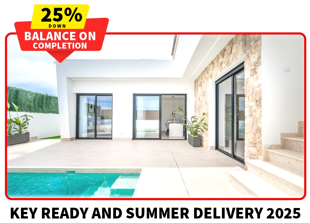 GroupUno's tweet photo. Group Uno: 25% down, balance on completion! 🏡 Key Ready &amp; Summer 2025 homes available now – stylish, modern, and investment-ready. #PropertySpain #RealEstate #GroupUno https://t.co/2i4qo74bpY
