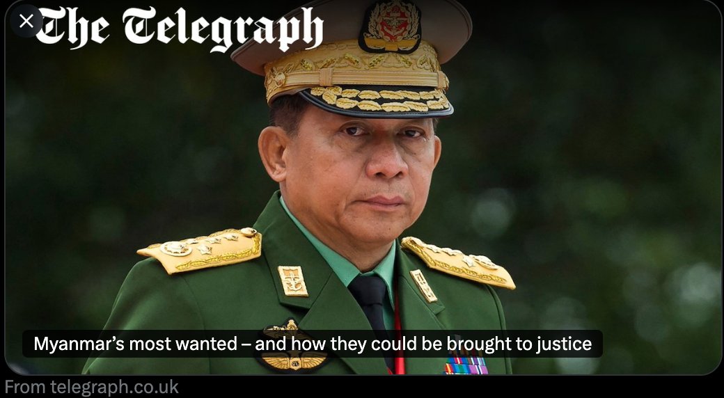 Fortify Rights (@fortifyrights) on Twitter photo 🇲🇲Myanmar military junta leaders and soldiers should be held accountable for serious crimes.
Accountability can be achieved through the international courts but also state level courts set up by the ethnic resistance orgs, <a href="/john_hq3/">John Quinley III</a> of <a href="/FortifyRights/">Fortify Rights</a> tells <a href="/sneweyy/">Sarah Newey</a> <a href="/Telegraph/">The Telegraph</a>. 🇲🇲Myanmar military junta leaders and soldiers should be held accountable for serious crimes.
Accountability can be achieved through the international courts but also state level courts set up by the ethnic resistance orgs, <a href="/john_hq3/">John Quinley III</a> of <a href="/FortifyRights/">Fortify Rights</a> tells <a href="/sneweyy/">Sarah Newey</a> <a href="/Telegraph/">The Telegraph</a>.