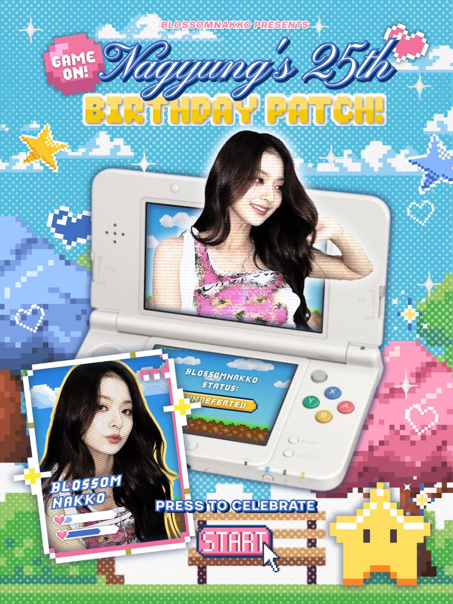 ⠀ 
𝓛oading with full hearts . . . Welcome to “𝗚𝗮𝗺𝗲 𝗢𝗻: 𝗡𝗮𝗴𝘆𝘂𝗻𝗴’𝘀 𝟮𝟱𝘁𝗵 𝗕𝗶𝗿𝘁𝗵𝗱𝗮𝘆 𝗣𝗮𝘁𝗰𝗵!” Her character update is in progress. Stats boosted, milestones unlocked, achievements collected. She’s all set to play her best at this new level. ❤︎
ㅤ