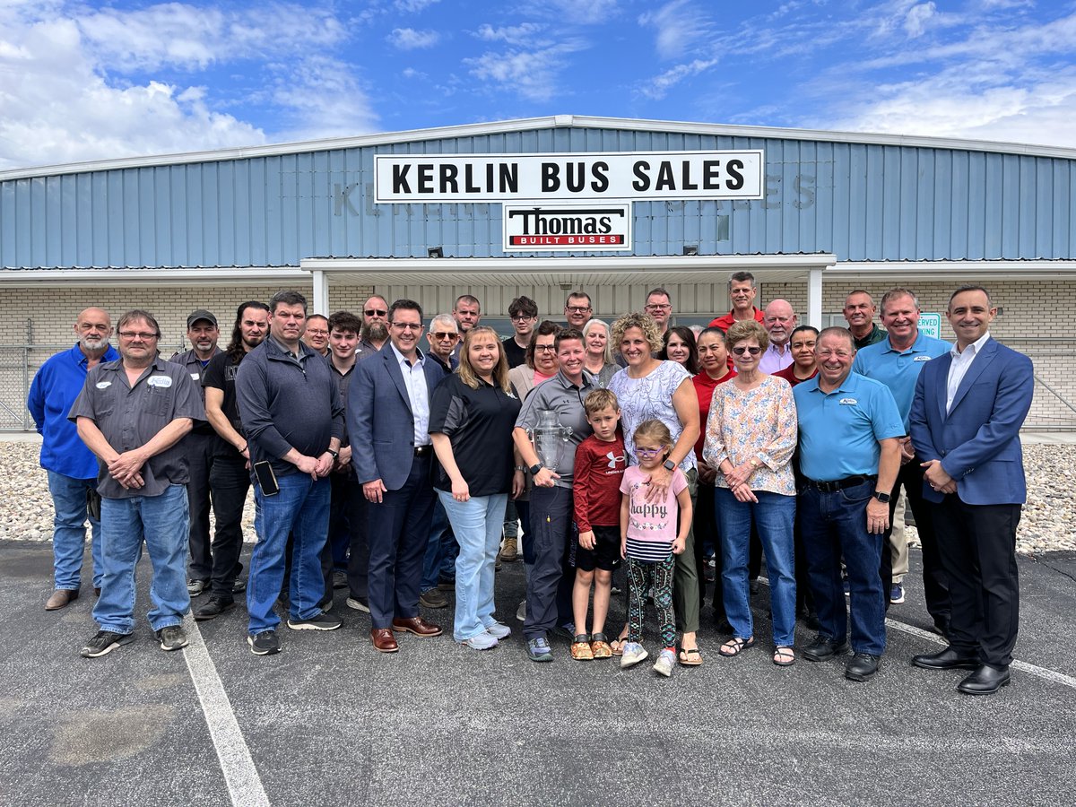 Thomas Built Buses (@thomasbuiltbus) on Twitter photo Congrats to <a href="/kerlin_bus/">Kerlin Bus Sales</a> for being named our 2024 Dealer of the Year! For the complete list of this year's honorees, check out the release: bit.ly/43NOnTU Congrats to <a href="/kerlin_bus/">Kerlin Bus Sales</a> for being named our 2024 Dealer of the Year! For the complete list of this year's honorees, check out the release: bit.ly/43NOnTU
