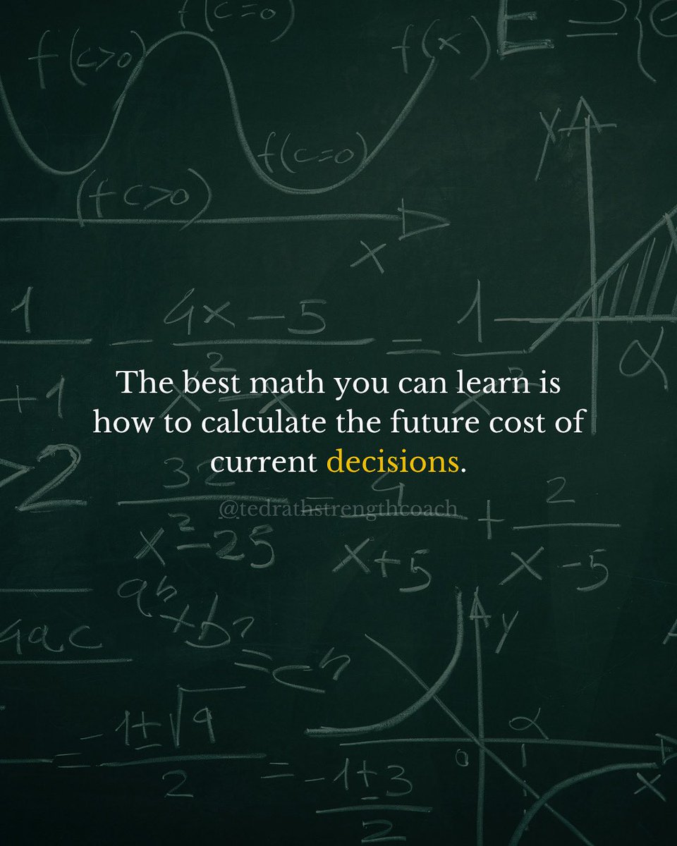 If you want a cheat code to life, follow this simple but powerful math equation!!!

.
.
.

#tedwalk #dailydeposits #defaulturgent #BeyondComfort