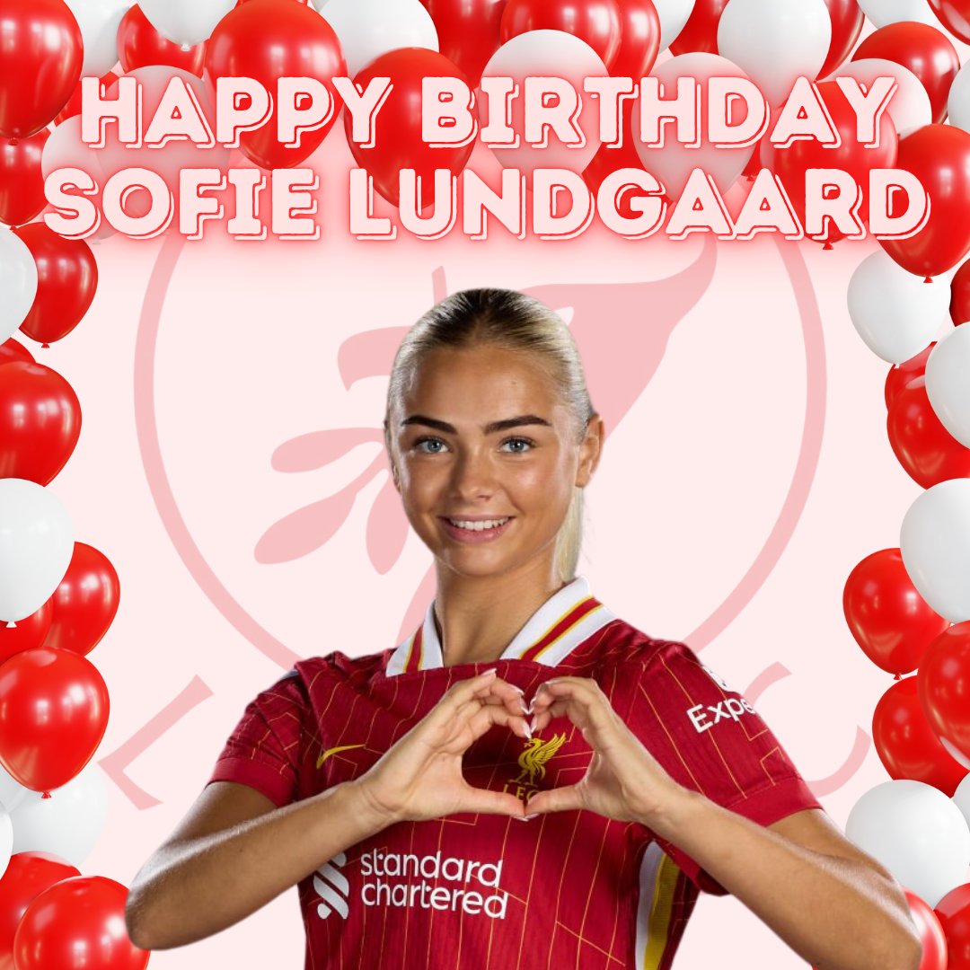 Liverpool FC Women Supporters Club (@lfcwsc) on Twitter photo She's boss and she's from Denmark, Sof Lundgaard Lundgaard 🎶
Wishing a very Happy Birthday to our number 15 <a href="/Sofiielundgaard/">Sofie Lundgaard</a> 🥳
We hope you have a fantastic day ❤️ She's boss and she's from Denmark, Sof Lundgaard Lundgaard 🎶
Wishing a very Happy Birthday to our number 15 <a href="/Sofiielundgaard/">Sofie Lundgaard</a> 🥳
We hope you have a fantastic day ❤️