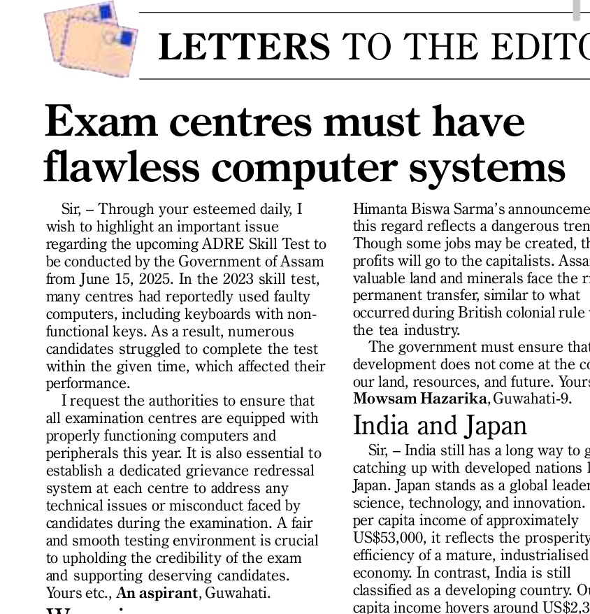 FightApsc's tweet image. #ADRE #SkillTest 
Exam centres must have flawless computer systems...
@CMOfficeAssam