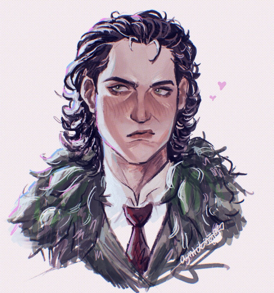Wanted to try some of the marvel rivals coloring techniques… WILL be stealing ❤️🌹 
#loki