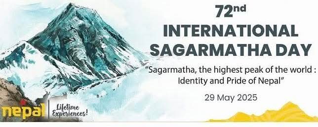 🌏 Happy International #Sagarmatha Day! 🏔️ On this day in 1953, Sir Edmund Hillary &amp; Tenzing Norgay Sherpa became 1st to summit #Everest—the roof of the world! 🙌 Today, we celebrate their courage, the Sherpa spirit &amp; Nepal’s majestic mountain heritage #SagarmathaDay #Nepal