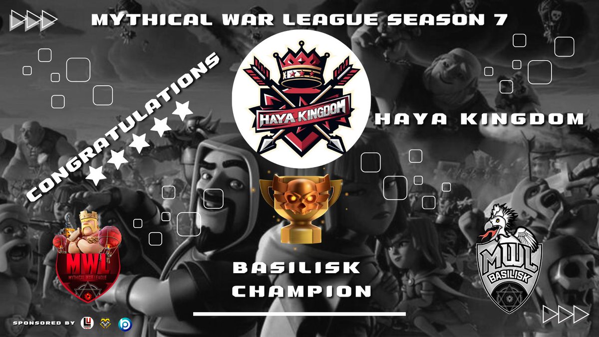 Dreaming to be a Champion is just one thing, but it’s another to take action and turn that dream into reality. 

Congratulations to the MWL S7 Champions
Sphinx Champion - つむぎ組
Redcap Champion - 1LegioN's Hunt
Griffin Champion - 1legioN’s Orbit
Basilisk Champion - HAYA KINGDOM