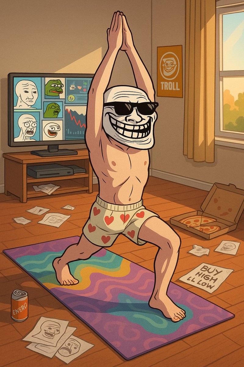While others chase alpha,
I seek inner meme peace.
$TROLL/ETH isn’t noise.
It’s signal – in shitpost form.