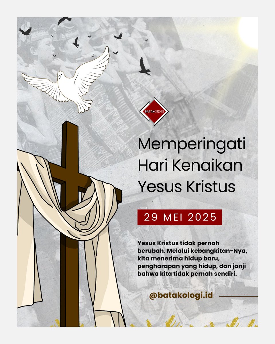✝️ "Ia telah naik ke surga, duduk di sebelah kanan Allah Bapa."
Hari ini kita memperingati Kenaikan Tuhan Yesus Kristus. Semoga iman kita semakin diteguhkan dan pengharapan kita semakin kuat. 🙏 #KenaikanYesus #ImanDanPengharapan