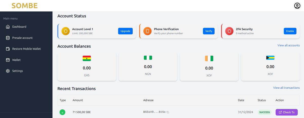sombefoundation's tweet photo. Nouvelle Mise à Jour Disponible !
Nous avons le plaisir de vous annoncer le lancement de la 2e mise à jour officielle pour la phase de grande restauration des soldes des wallets ! 🚀 #MiseAJour #Sombe https://t.co/B4rYepTSc7