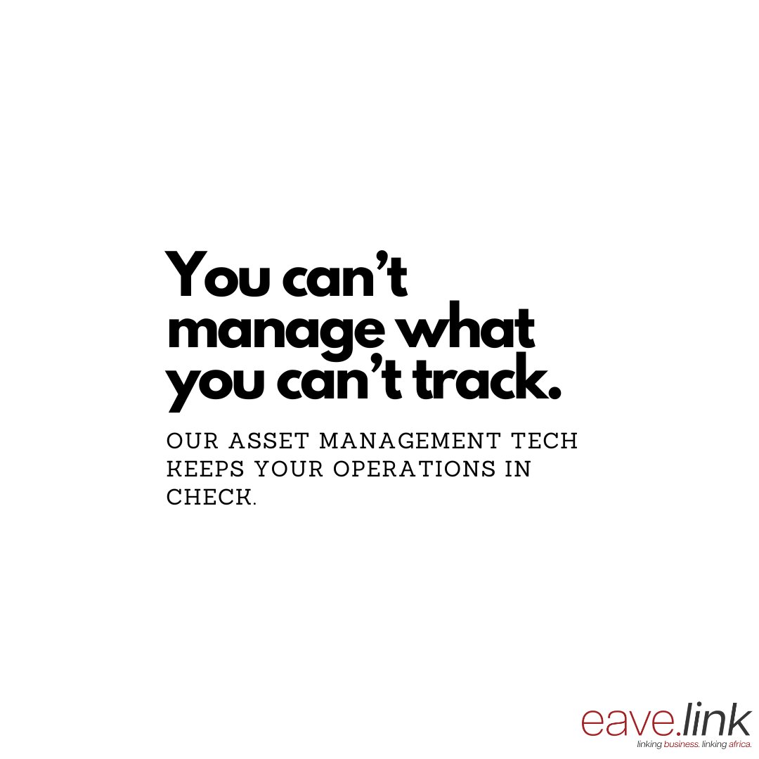 eave_link's tweet image. You can’t manage what you can’t track. Our asset management tech keeps your operations in check.

#Hardcat #AssetManagement #IoTforBusiness #TechForSA #EfficiencyTools #Eave