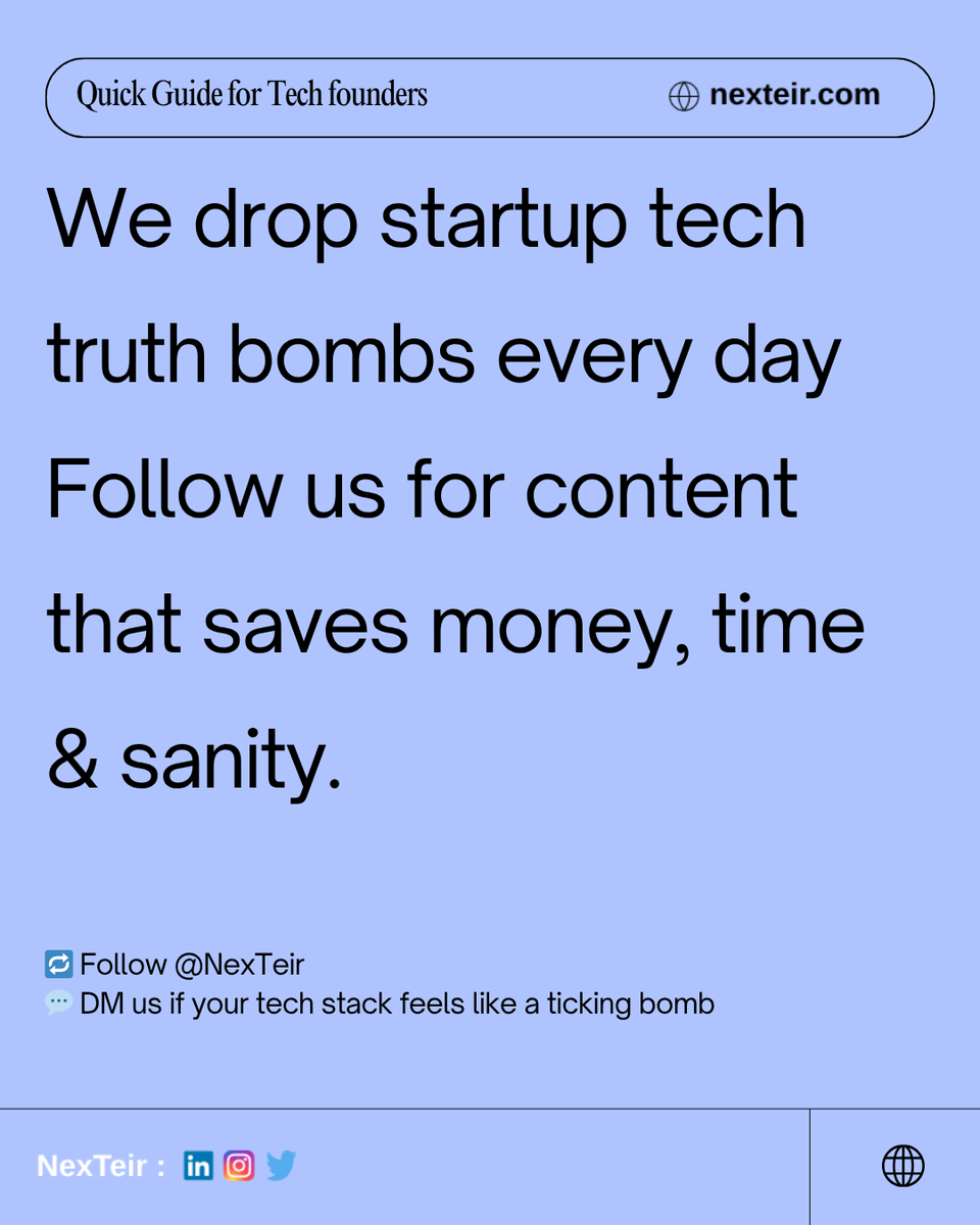 NexteirTech's tweet image. Are You A Tech Founder??

#TechFounder #StartupStruggles #NonTechFounder #SaaSStartup #BuildInPublic #StartupLife #FounderJourney #ProductDevelopment #MVPStruggles #ScalabilityIssues #CodingNightmare #TechStackTroubles #StartupIndia #IndieHacker #FounderProblems #DevTalks