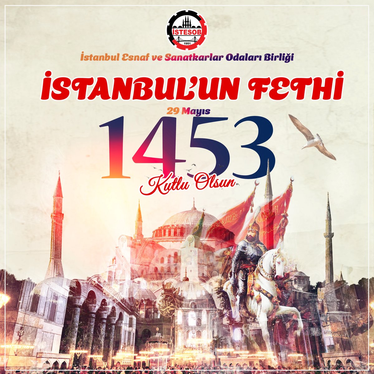 Bir çağ kapatıp yeni bir çağ açan büyük zaferin yıl dönümünde,
İstanbul’un fethini gerçekleştiren Fatih Sultan Mehmet Han’ı ve kahraman ecdadımızı rahmet ve minnetle anıyoruz.
Bu kutlu mirası, birlik ve azimle geleceğe taşıyoruz.