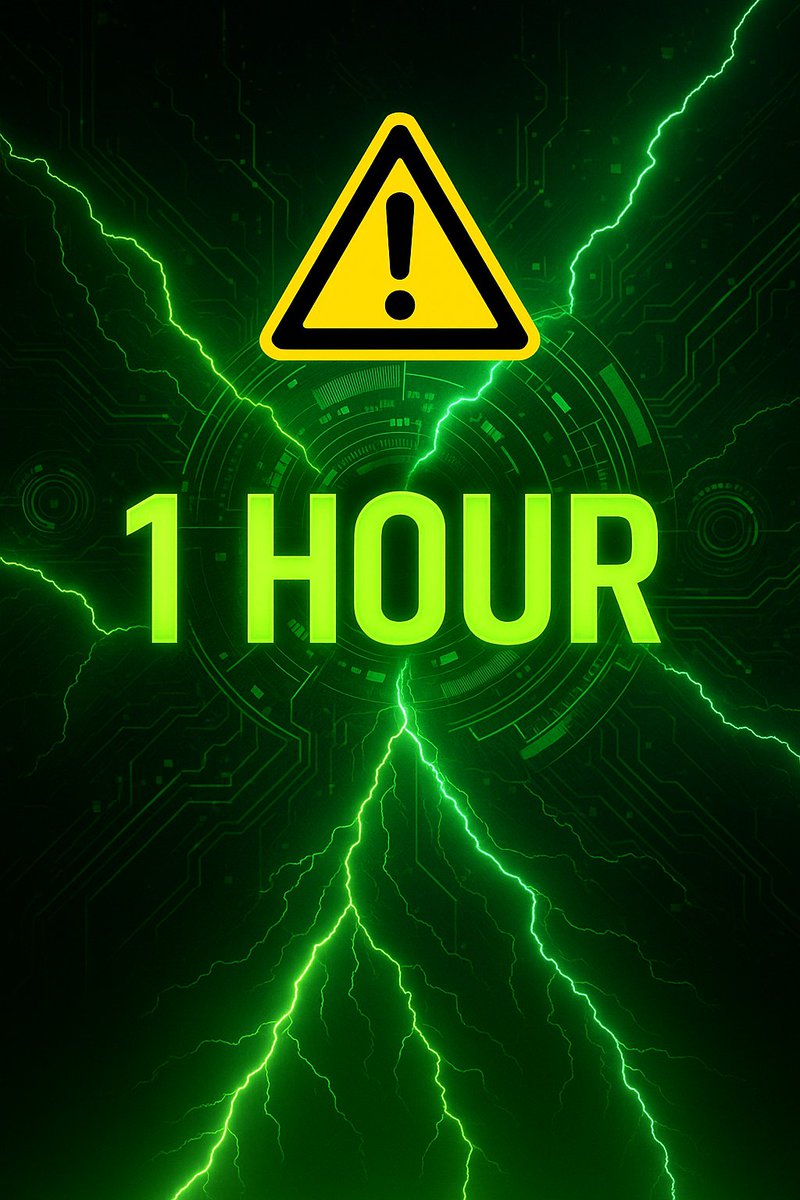 CoreShockCoin's tweet photo. ⚠️ 1 HOUR TO CHAIN DETONATION  $CORE launches on https://t.co/R8GKOZC64c The first buys decide the blast zone. Be early. Or just cope.  #PumpFun #CoreShock  🌐 https://t.co/lcFQeKBB8T 💬 https://t.co/pPQfbJRp3p 💥 vt7JVPnxvB6h1ZDXj7MPJGZDPzKLy3UnG85Pn4bpump https://t.co/T2MLY6T75b
