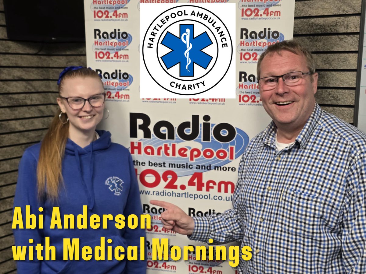 Jason Anderson (@jasonandersonuk) on Twitter photo SUPPORT THE CHARITY THIS SATURDAY
9 today <a href="/radiohartlepool/">Radio Hartlepool</a> weāve Abi Anderson <a href="/abs_ando/">Abi Anderson</a> from <a href="/HpoolAmbulance/">Hartlepool Ambulance</a> with MEDICAL MORNINGS
Abi is inviting you along to <a href="/MiddletonGrange/">Middleton Grange</a> Saturday where they will be giving free CPR demonstrations, recruiting & fundraising a raffle too! SUPPORT THE CHARITY THIS SATURDAY
9 today <a href="/radiohartlepool/">Radio Hartlepool</a> weāve Abi Anderson <a href="/abs_ando/">Abi Anderson</a> from <a href="/HpoolAmbulance/">Hartlepool Ambulance</a> with MEDICAL MORNINGS
Abi is inviting you along to <a href="/MiddletonGrange/">Middleton Grange</a> Saturday where they will be giving free CPR demonstrations, recruiting & fundraising a raffle too!