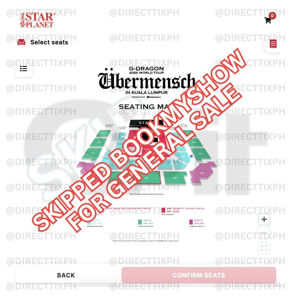 DirectTixPH's tweet photo. ✅ We’re in! Queue bypassed for G-DRAGON 2025 WORLD TOUR [Übermensch] IN KUALA LUMPUR General Sale. #GDRAGONinKL #GDinKL #DirectTicketsPH_proofs https://t.co/s0ojBQFKkV