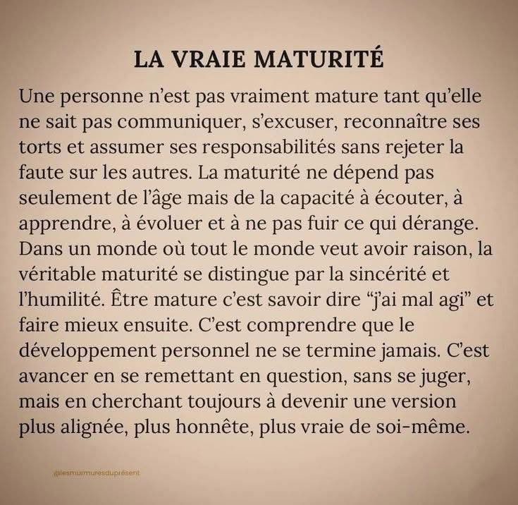 Proche de la sagesse…
